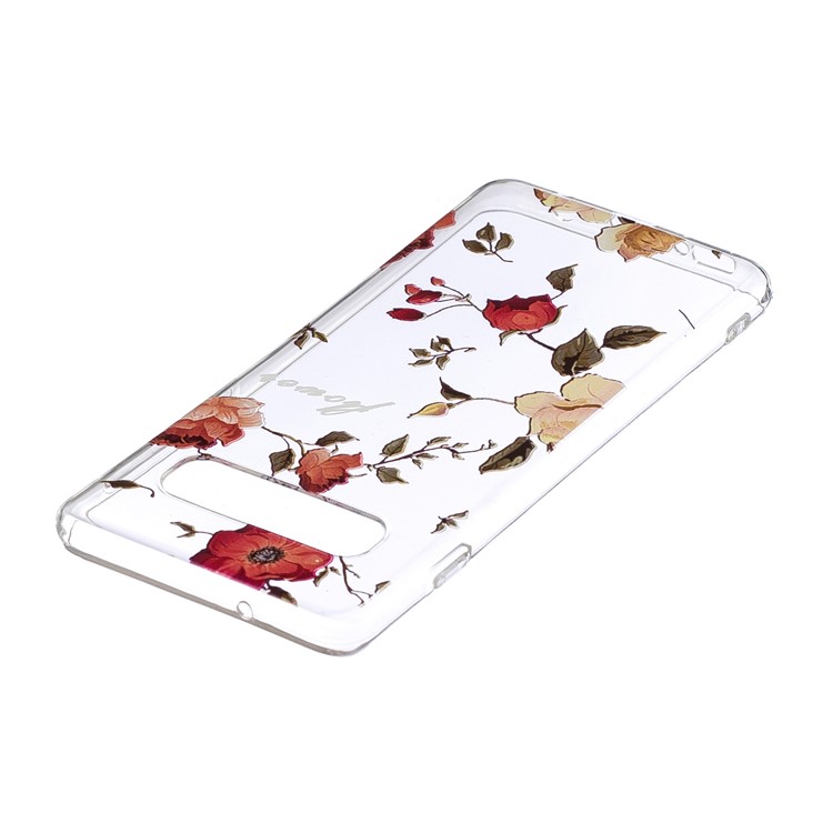 Estuche De TPU Estampado Para Samsung Galaxy S10 - Flores Vivas-3