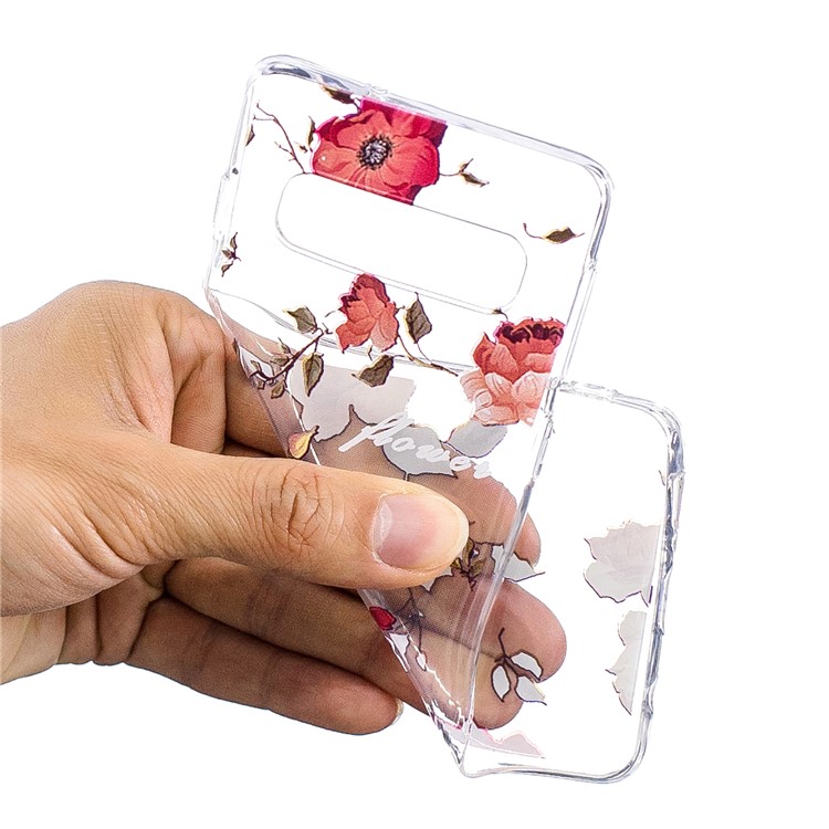 Estuche De TPU Estampado Para Samsung Galaxy S10 - Flores Vivas-4