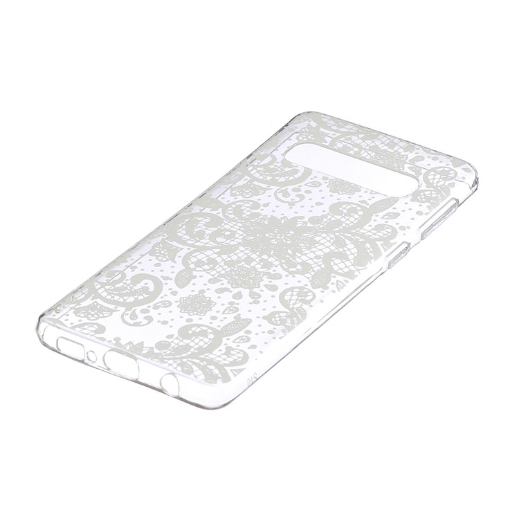 Pattern Printing TPU Case for Samsung Galaxy S10 - Unique Flower-2
