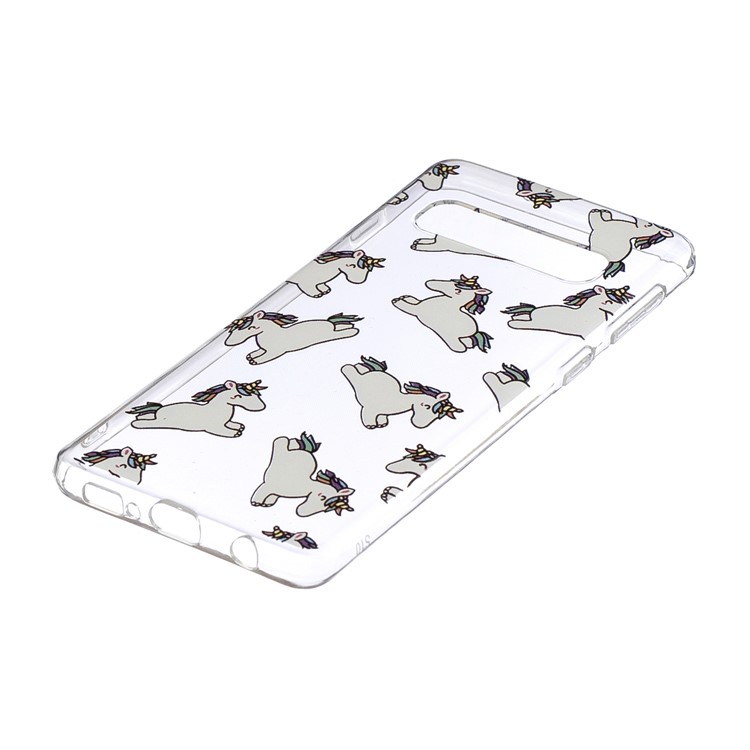 Estuche De TPU Estampado Para Samsung Galaxy S10 - Patrón De Unicornio-2