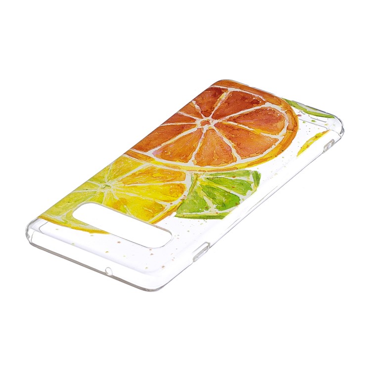 Estuche De TPU Estampado Para Samsung Galaxy S10 - Naranja-3