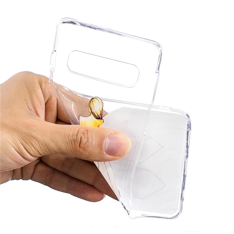 Estuche De TPU Estampado Para Samsung Galaxy S10 - Chica En Vestido Sin Espalda-4