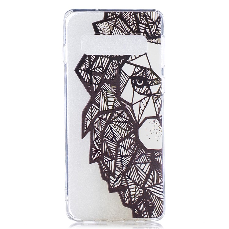 Estuche De TPU Estampado Para Samsung Galaxy S10 - Animal Abstracto-1