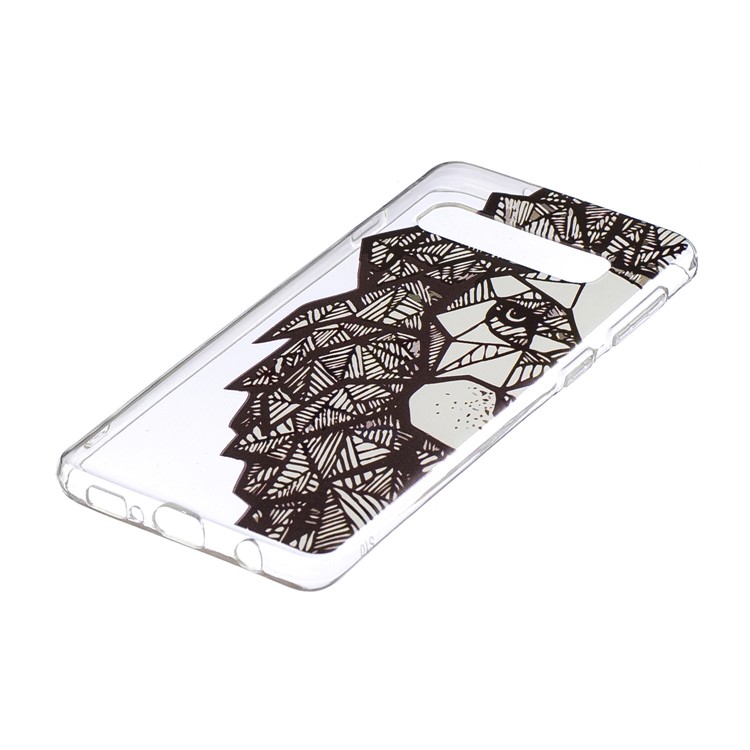Estuche De TPU Estampado Para Samsung Galaxy S10 - Animal Abstracto-2
