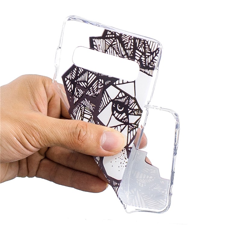 Estuche De TPU Estampado Para Samsung Galaxy S10 - Animal Abstracto-4