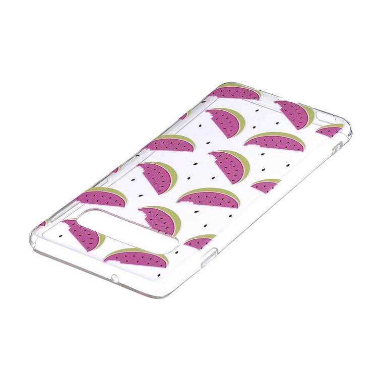 Pattern Printing TPU Case for Samsung Galaxy S10 - Sweet Watermelon-3