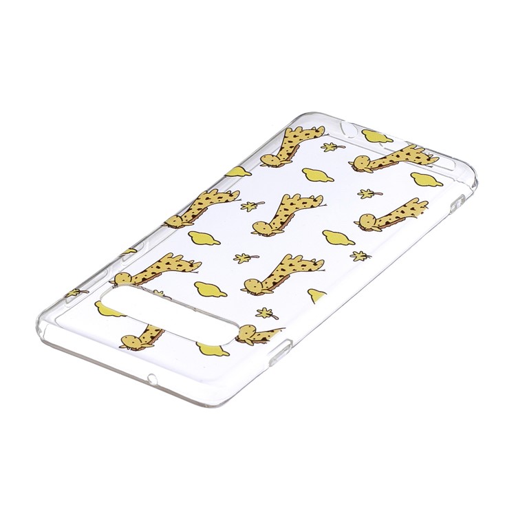 TPU-Fall Mit Musterdruck Für Samsung-Galaxie S10 - Giraffe-3