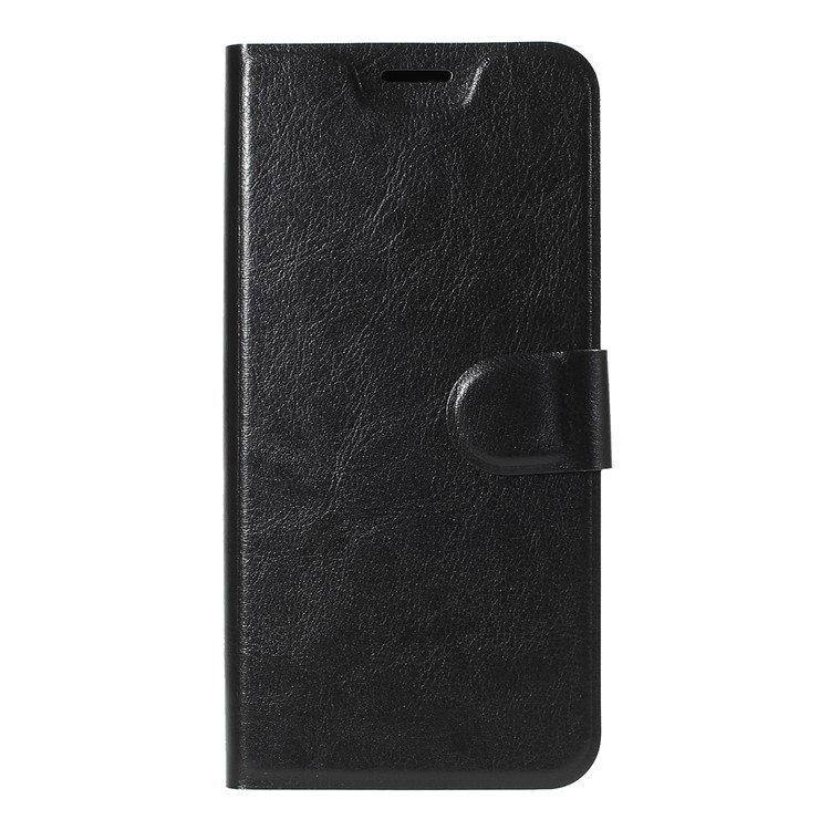 Crazy Horse Leather Cover with Card Slot for Samsung Galaxy A50 - Black-3