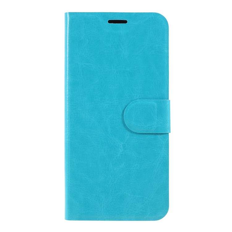 

Crazy Horse Leather Cover with Card Slot for Samsung Galaxy A50 - Blue, Galaxy A50