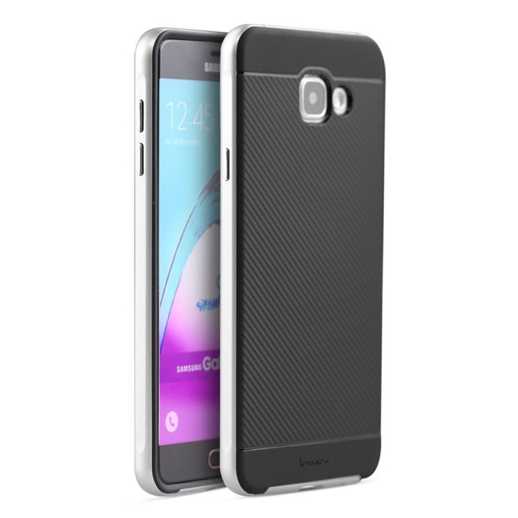 

IPAKY Hybrid PC and TPU Case for Samsung Galaxy A7 SM-A710F (2016) - Silver, Galaxy A7 (2016)