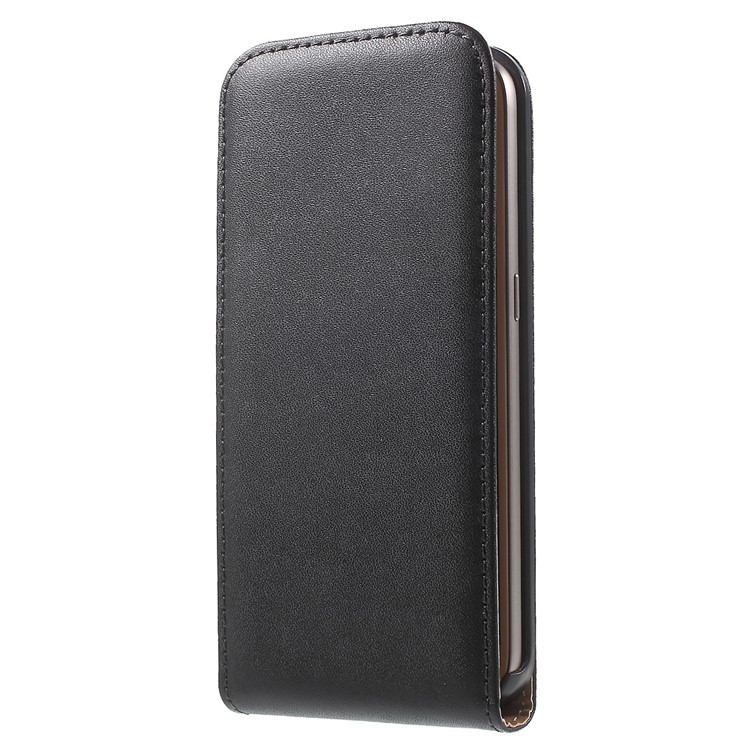 Vertical Flip Genuine Split Leather Cover for Samsung Galaxy S7 G930 - Black-3