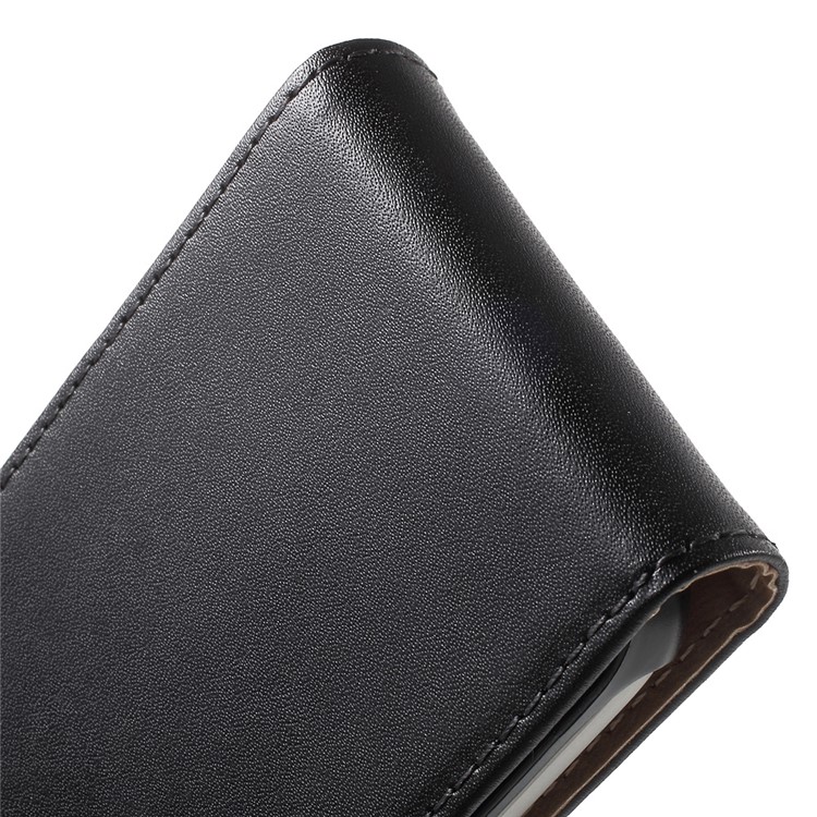 Vertical Flip Genuine Split Leather Cover for Samsung Galaxy S7 G930 - Black-8