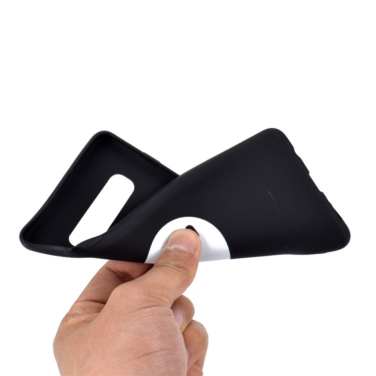Couverture De Téléphone De TPU D'impression De Modèle Mat Pour Samsung Galaxy S10 Plus - Chat Et Poisson-5