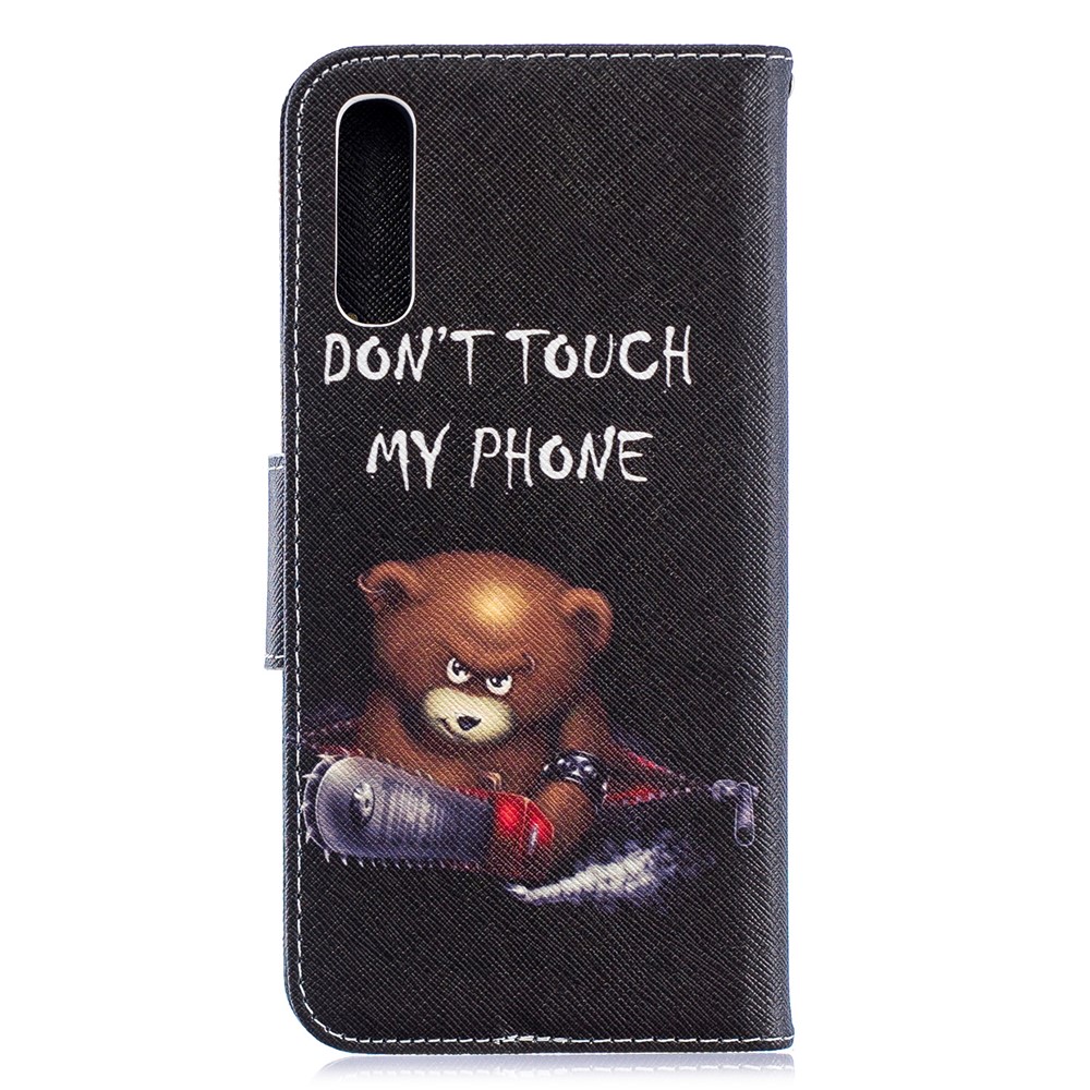 Padrão De Impressão Pu Carteira De Couro Suporte Tampa Flip Para Samsung Galaxy A70 - Urso E Seus Avisos-5
