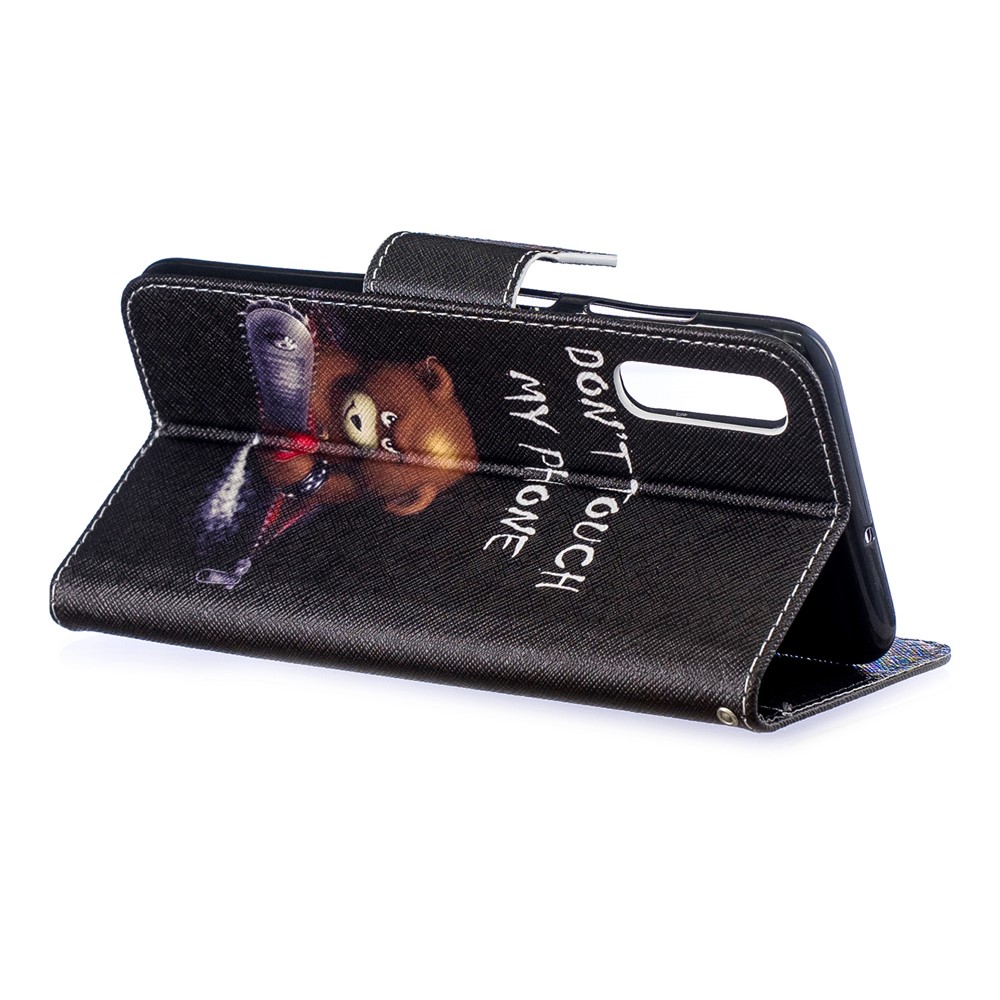 Padrão De Impressão Pu Carteira De Couro Suporte Tampa Flip Para Samsung Galaxy A70 - Urso E Seus Avisos-6