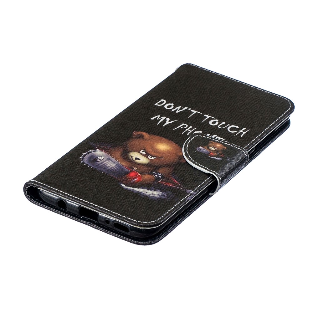 Padrão De Impressão Pu Carteira De Couro Suporte Tampa Flip Para Samsung Galaxy A70 - Urso E Seus Avisos-8