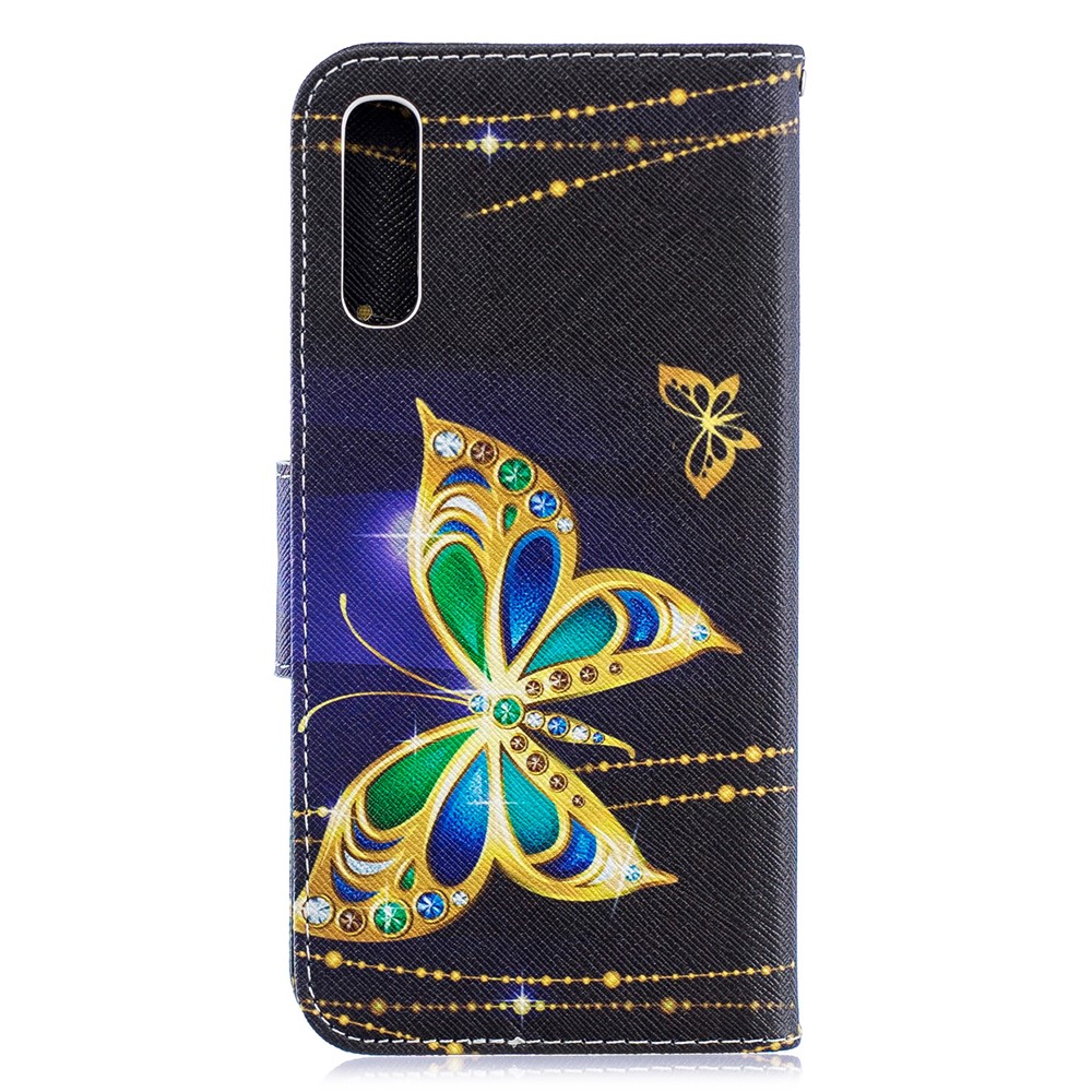 For Samsung Galaxy A70 Pattern Printing Leather Stand Wallet Case - Colorized Butterfly-5