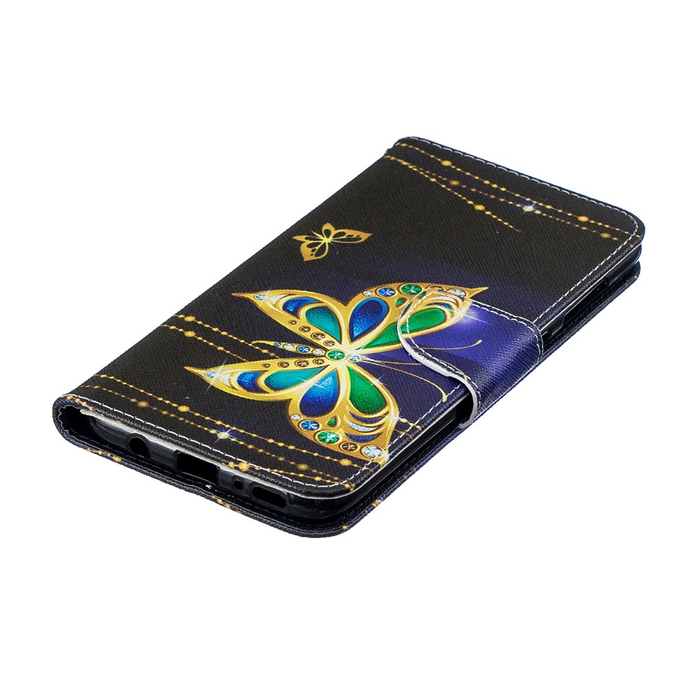 For Samsung Galaxy A70 Pattern Printing Leather Stand Wallet Case - Colorized Butterfly-8