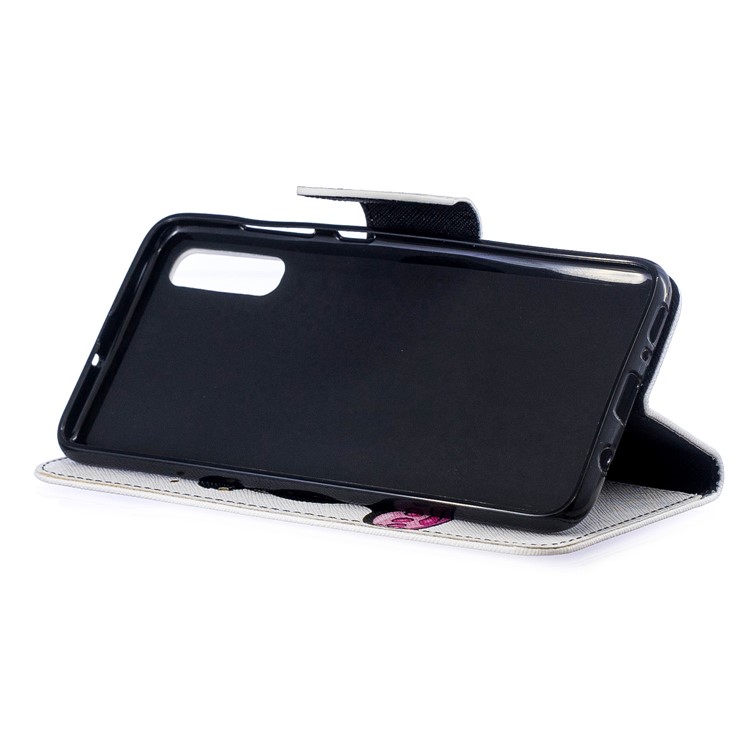For Samsung Galaxy A70 Pattern Printing Leather Stand Wallet Case - Cute Panda-7