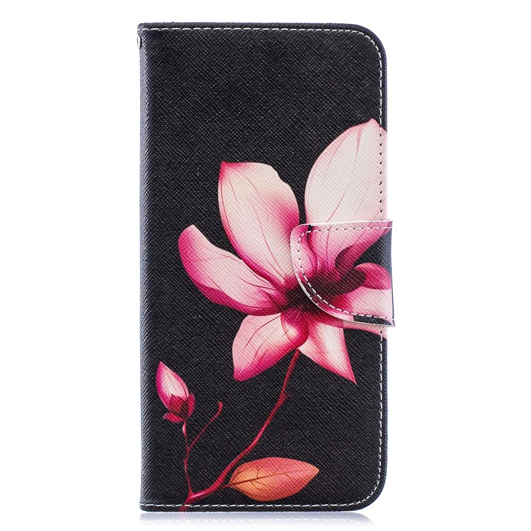 Pour Samsung Galaxy A20 / Etui Portefeuille En Cuir Avec Motif A30 - Motif De Fleurs-4