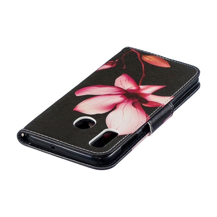 Pour Samsung Galaxy A20 / Etui Portefeuille En Cuir Avec Motif A30 - Motif De Fleurs-9