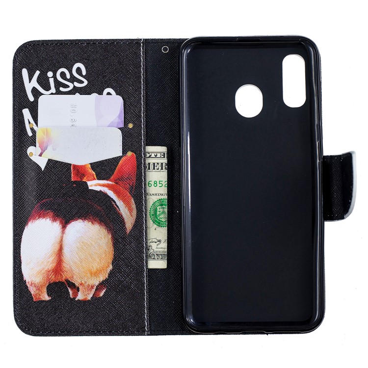Pour Samsung Galaxy A20 / Etui Portefeuille En Cuir Avec Motif A30 - Va Te Faire Foutre-10