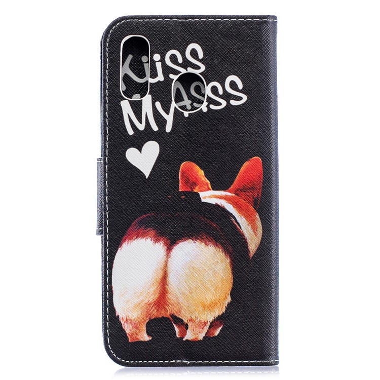 Pour Samsung Galaxy A20 / Etui Portefeuille En Cuir Avec Motif A30 - Va Te Faire Foutre-5