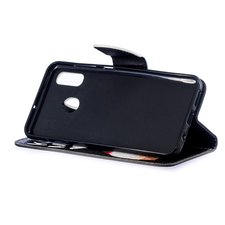 Pour Samsung Galaxy A20 / Etui Portefeuille En Cuir Avec Motif A30 - Va Te Faire Foutre-7