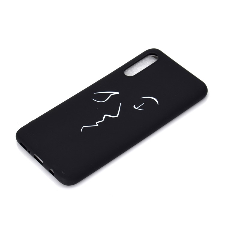 Matte Pattern Printing TPU Case Accessory for Samsung Galaxy A50 / A50s / A30s - Abstract Face-3
