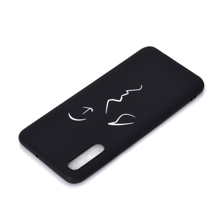 Matte Pattern Printing TPU Case Accessory for Samsung Galaxy A50 / A50s / A30s - Abstract Face-4