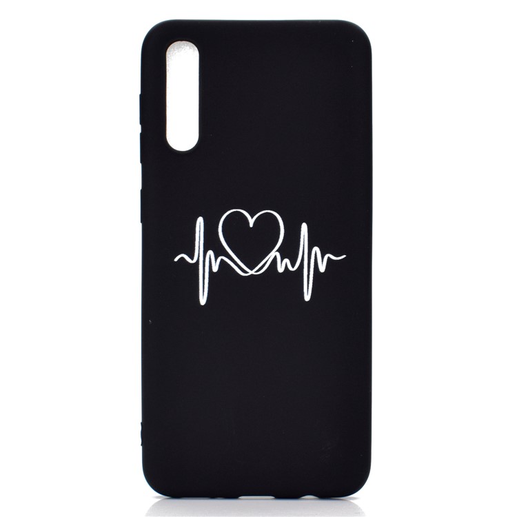Matte Pattern Printing TPU Case Accessory for Samsung Galaxy A50 / A50s / A30s - Heart-2