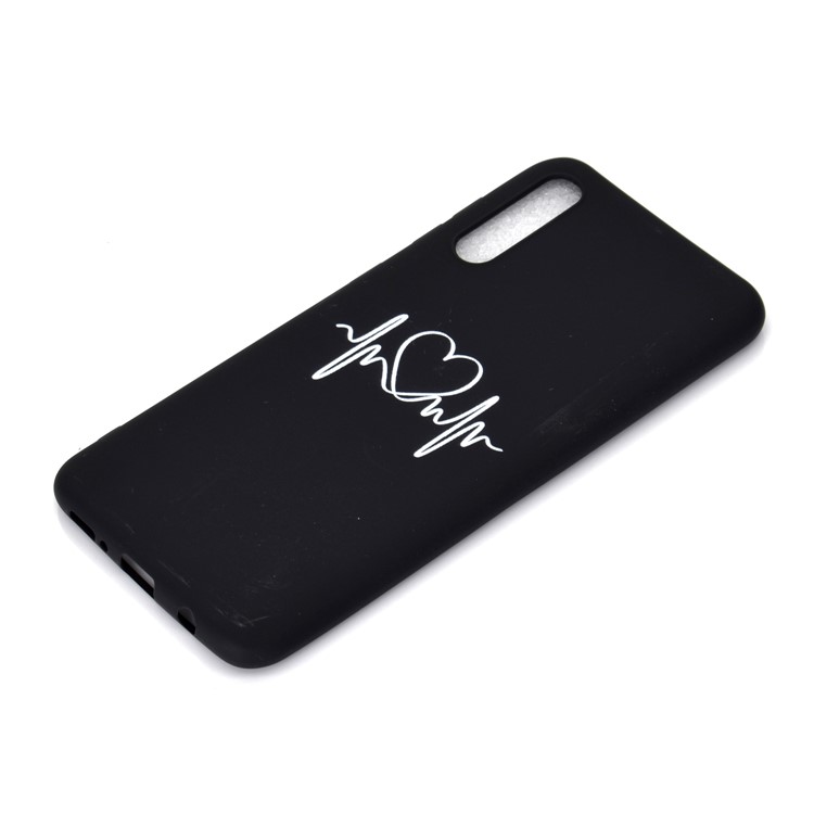 Matte Pattern Printing TPU Case Accessory for Samsung Galaxy A50 / A50s / A30s - Heart-3