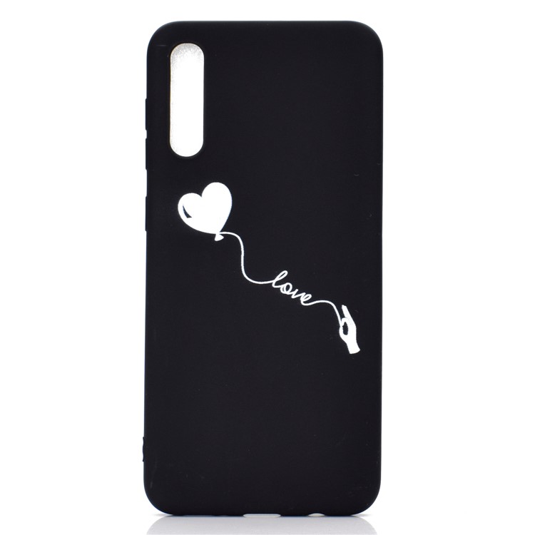 Matte Pattern Printing TPU Case Accessory for Samsung Galaxy A50 / A50s / A30s - Heart and Love-2