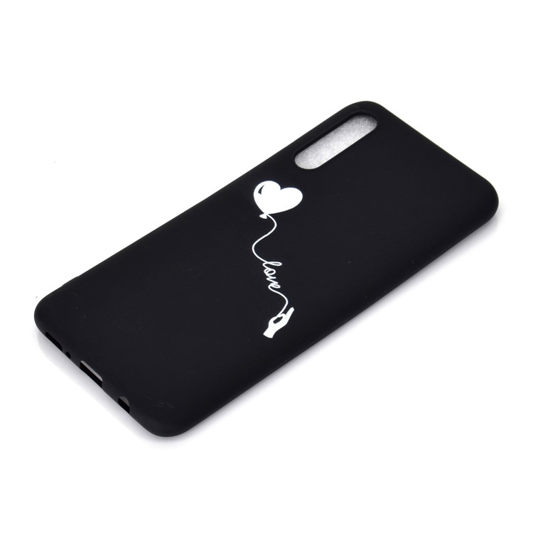 Matte Pattern Printing TPU Case Accessory for Samsung Galaxy A50 / A50s / A30s - Heart and Love-3