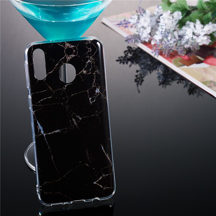 Marble Pattern IMD TPU Case for Samsung Galaxy M20 - Style A-5