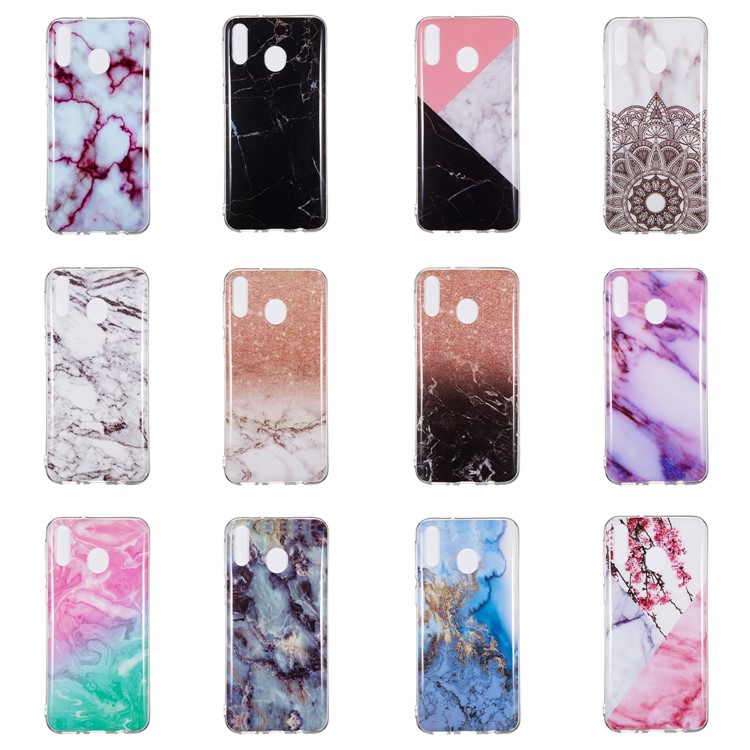 Marble Pattern IMD TPU Case for Samsung Galaxy M20 - Style A-6