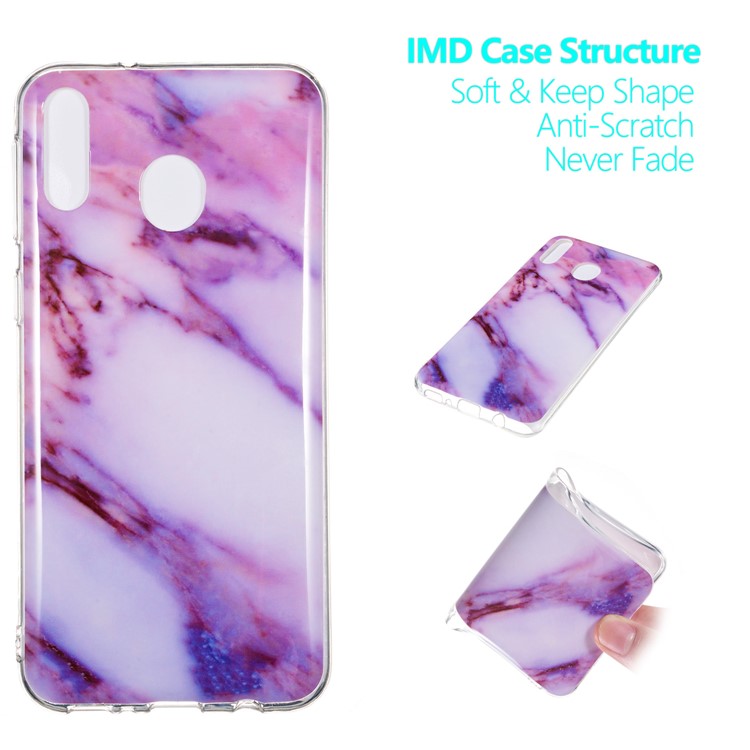 

Marble Pattern IMD TPU Case for Samsung Galaxy M20 - Style L, Galaxy M20