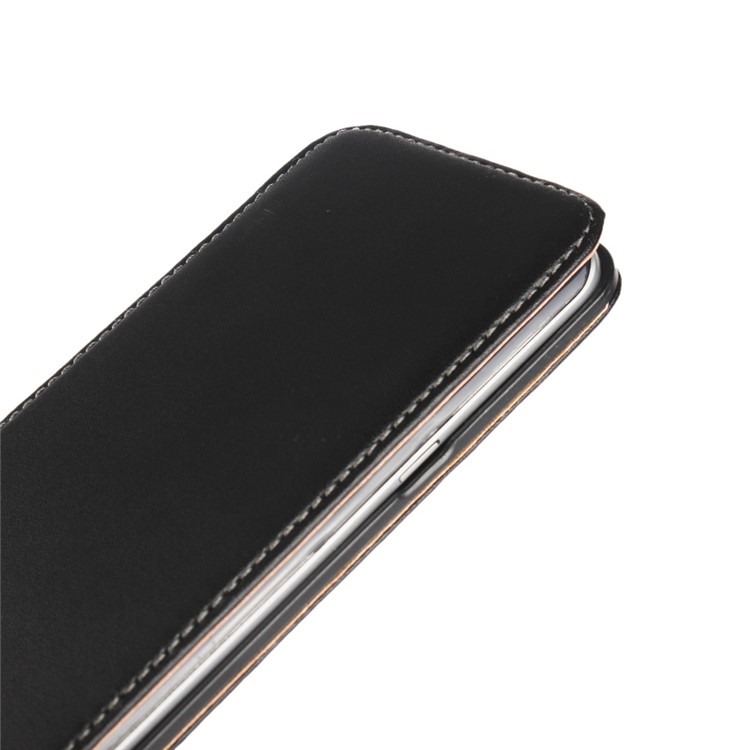 Estojo de couro dividido genuíno Flip genuíno para Samsung Galaxy S7 edge G935 - negro-4
