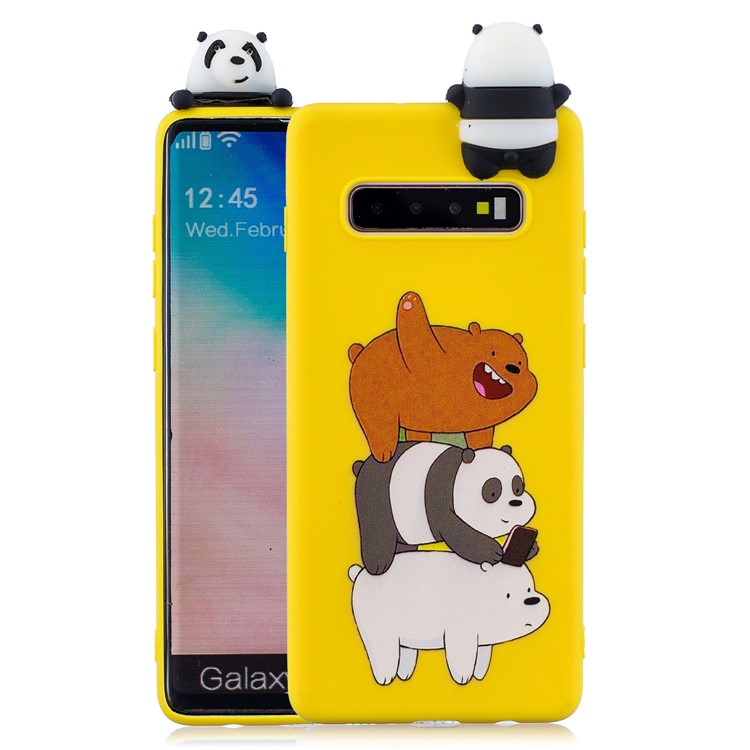 Для Samsung Galaxy S10 Шаблон Печати ТПУ Сотовый Телефон Чехол С 3D Куклы Животных - Панда И Медведь, Galaxy S10
Для Samsung Galaxy S10 Шаблон Печати ТПУ Сотовый Телефон Чехол С 3D Куклы Животных - Панда И Медведь, Galaxy S10