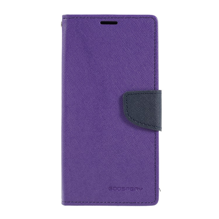 MERCURY GOOSPERY Fancy Diary Leather Wallet Case for Samsung Galaxy M10 - Purple-1