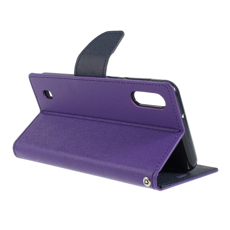 MERCURY GOOSPERY Fancy Diary Leather Wallet Case for Samsung Galaxy M10 - Purple-3