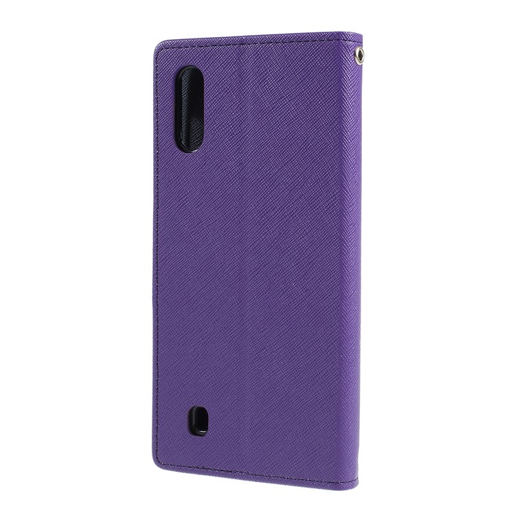 MERCURY GOOSPERY Fancy Diary Leather Wallet Case for Samsung Galaxy M10 - Purple-6