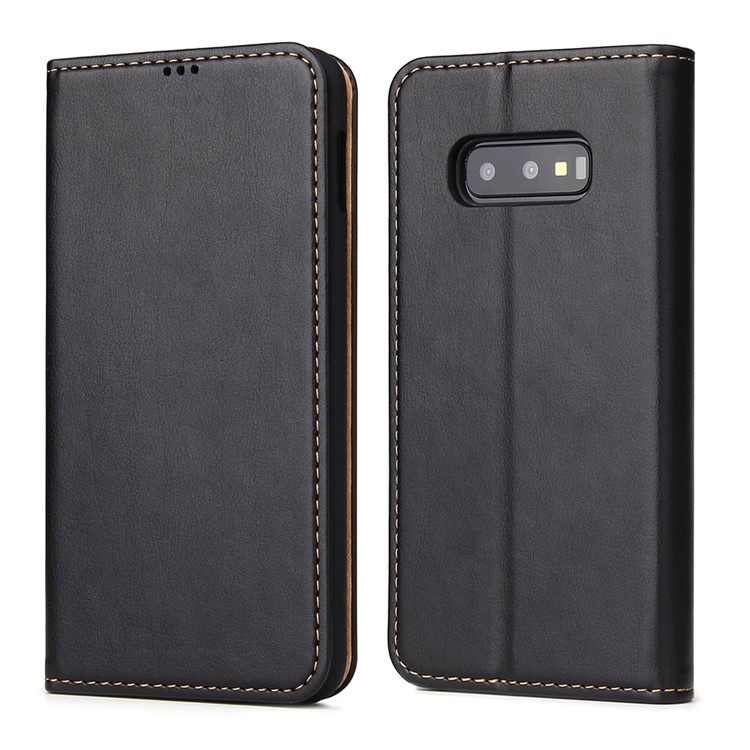 

FIERRE SHANN Кожаный Чехол-портмоне С Самоконтролем Для Samsung Galaxy S10e - Черный, Galaxy S10e