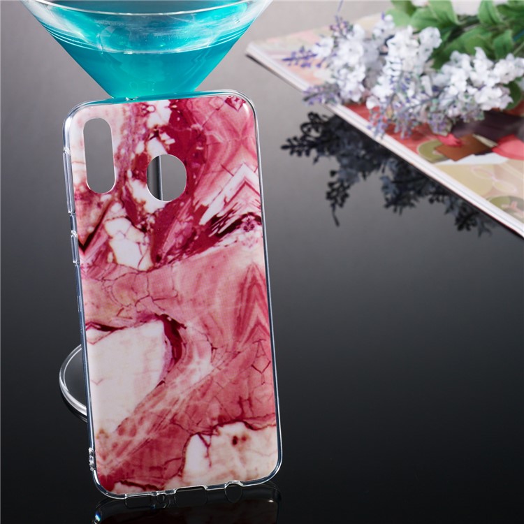 Marble Pattern IMD TPU Back Case for Samsung Galaxy M20 - Style A-5