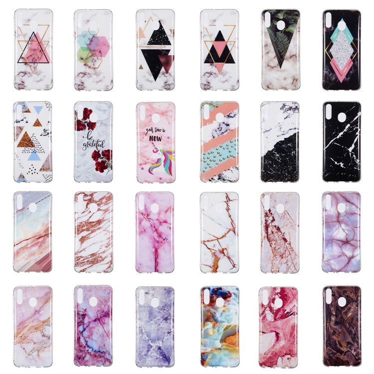 Marble Pattern IMD TPU Back Case for Samsung Galaxy M20 - Style A-6