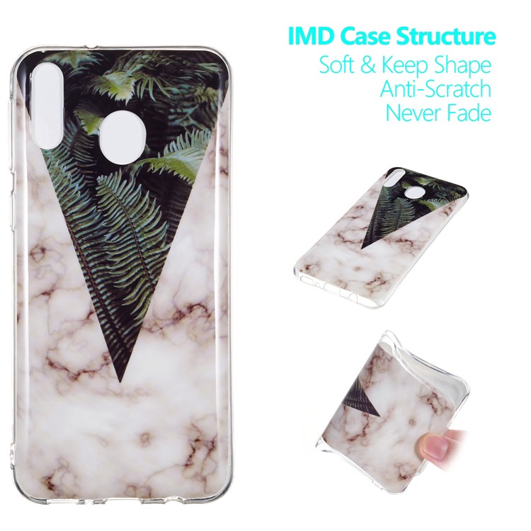 Marble Pattern IMD TPU Back Case for Samsung Galaxy M20 - Style G-1
