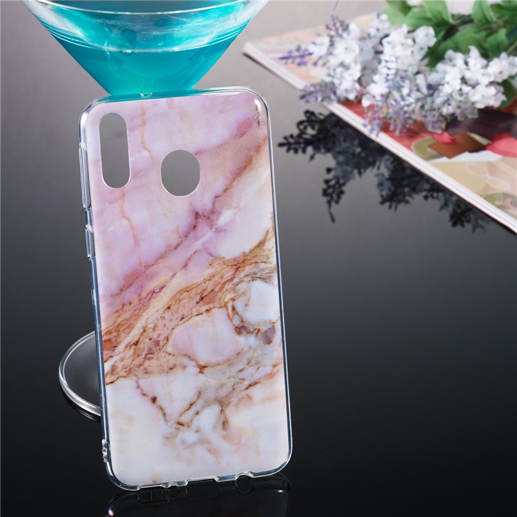 Marble Pattern IMD TPU Back Case for Samsung Galaxy M20 - Style H-5