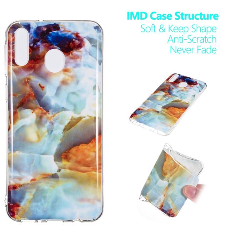 

Мраморный Рисунок IMD ТПУ Задняя Крышка Для Samsung Galaxy M20 - Стиль W, Galaxy M20