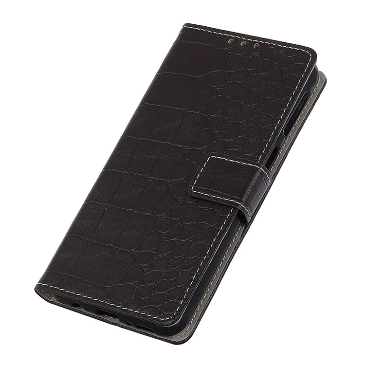 Crocodile Texture PU Leather Stand Wallet Phone Case for Samsung Galaxy M30 - Black-7