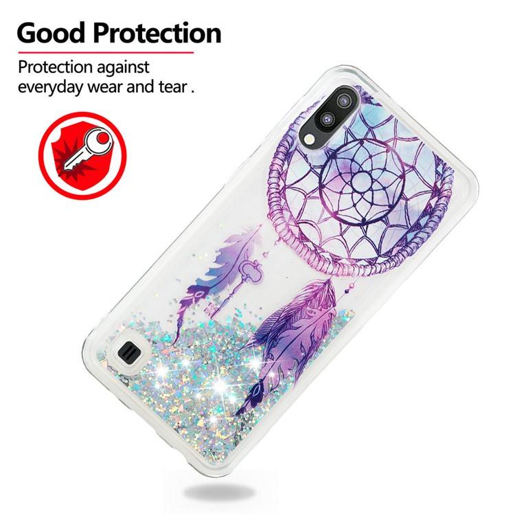 Dynamic Glitter Powder Sequins TPU Case for Samsung Galaxy M10 / A10 - Dream Catcher-3